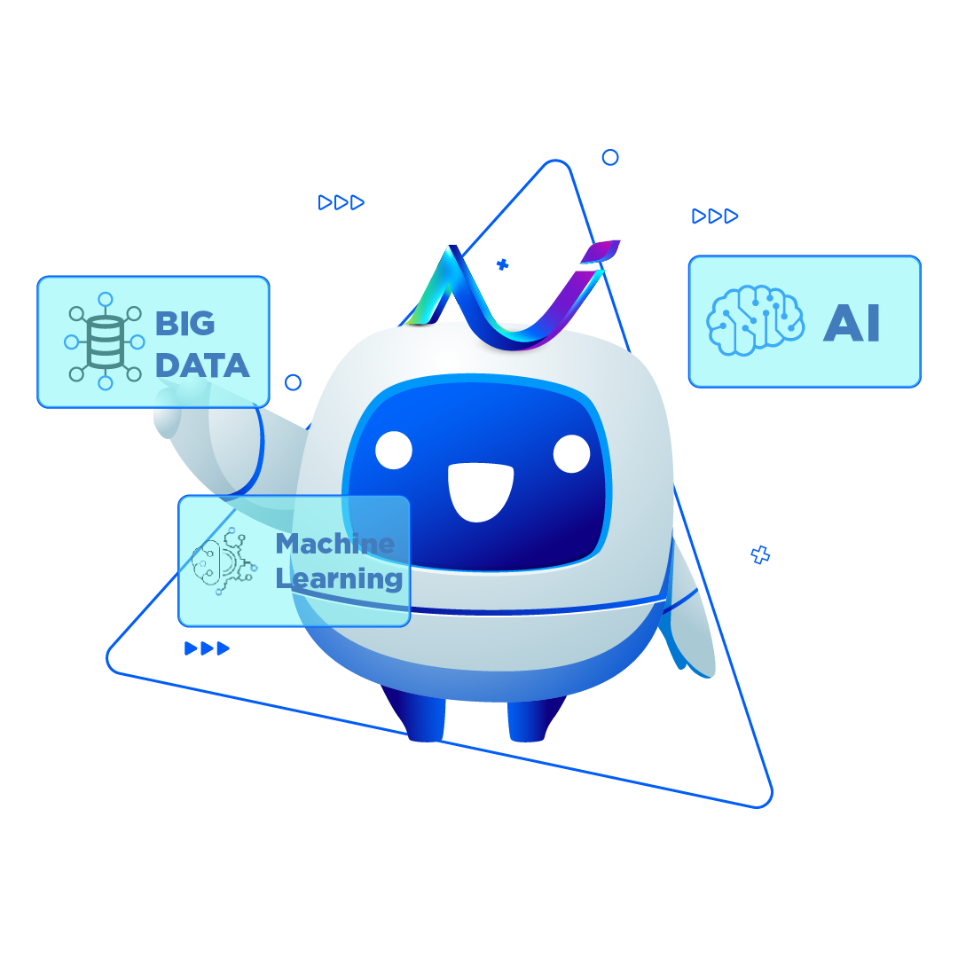 Minh họa ứng dụng AI và Big Data trong bất động sản Việt Nam với biểu đồ phân tích và dữ liệu số