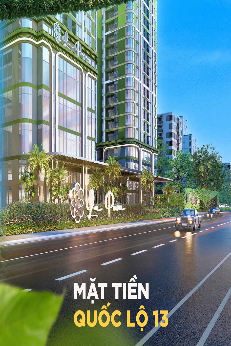 vị trí mặt tiền Quốc lộ 13
