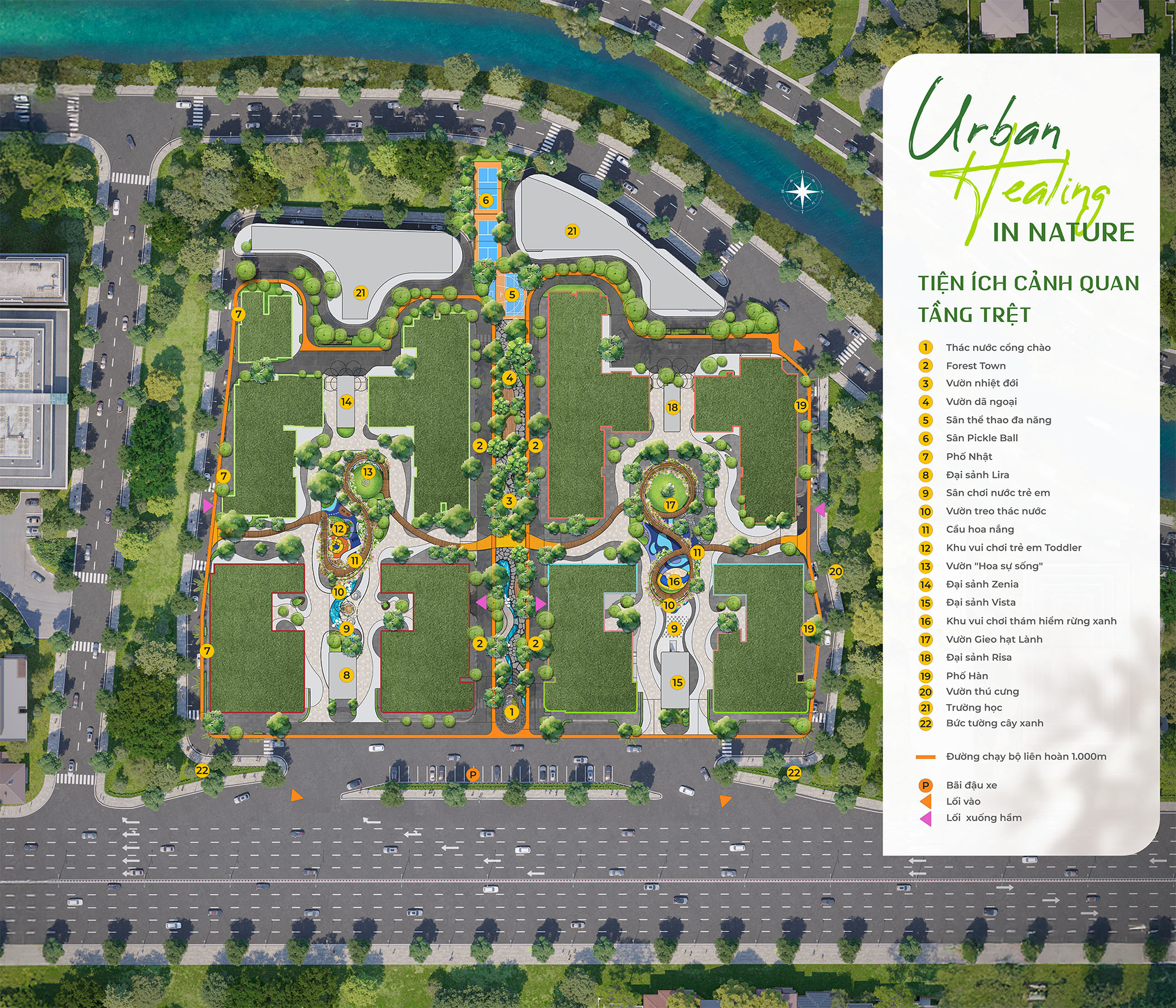cảnh quan Biophilic Design