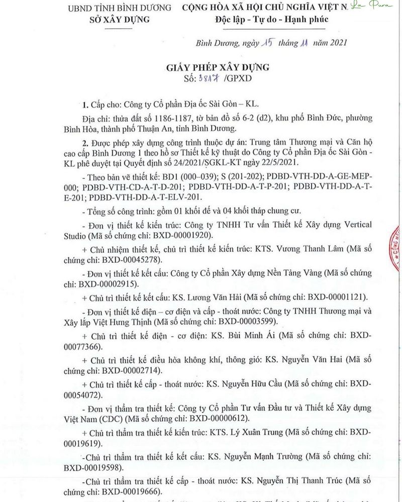 pháp lý dự án