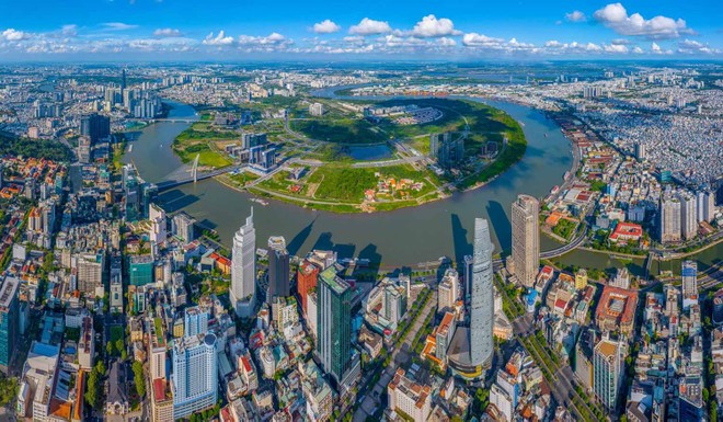 Phối cảnh dự án bất động sản ven sông hiện đại tại Việt Nam năm 2025
