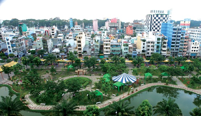 Mô hình quy hoạch đô thị xanh với cây xanh và không gian mở bền vững