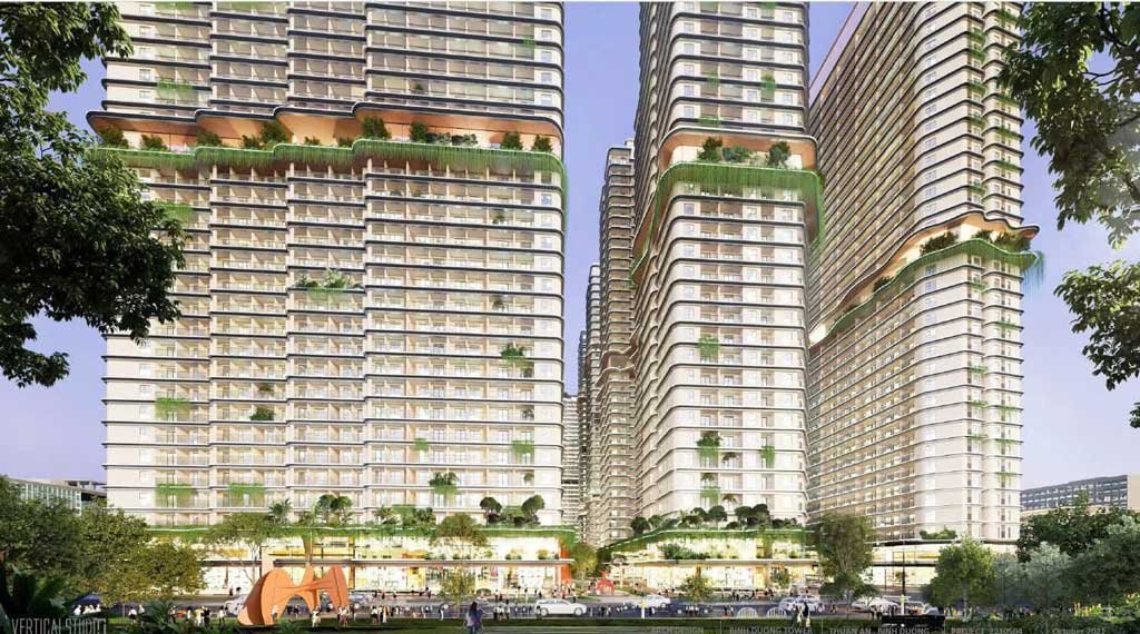 Hình ảnh không gian phòng khách hiện đại với thiết kế tối giản và ánh sáng tự nhiên