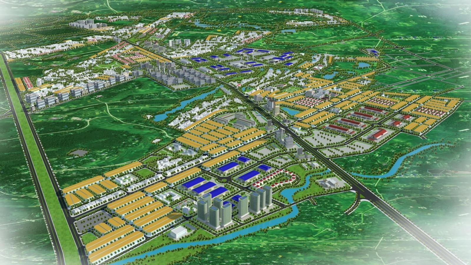 Bản đồ quy hoạch chi tiết khu đô thị với các phân khu rõ ràng