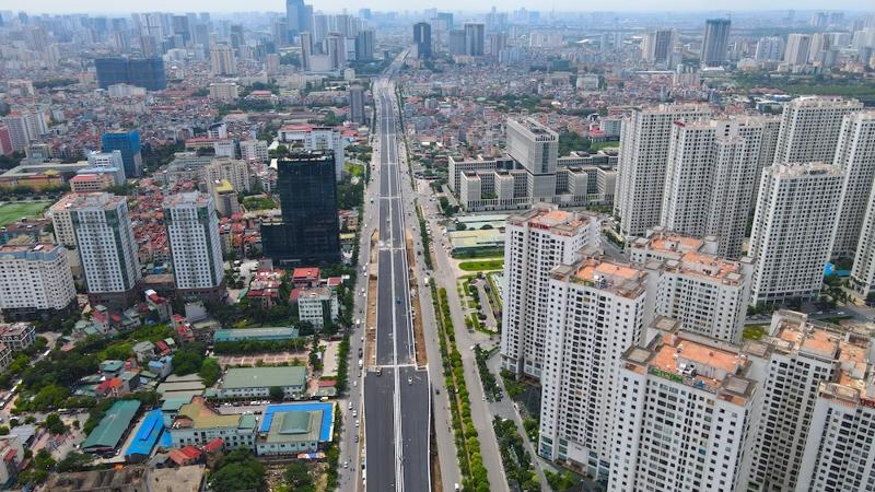 Tòa nhà căn hộ chung cư hiện đại với kiến trúc sang trọng